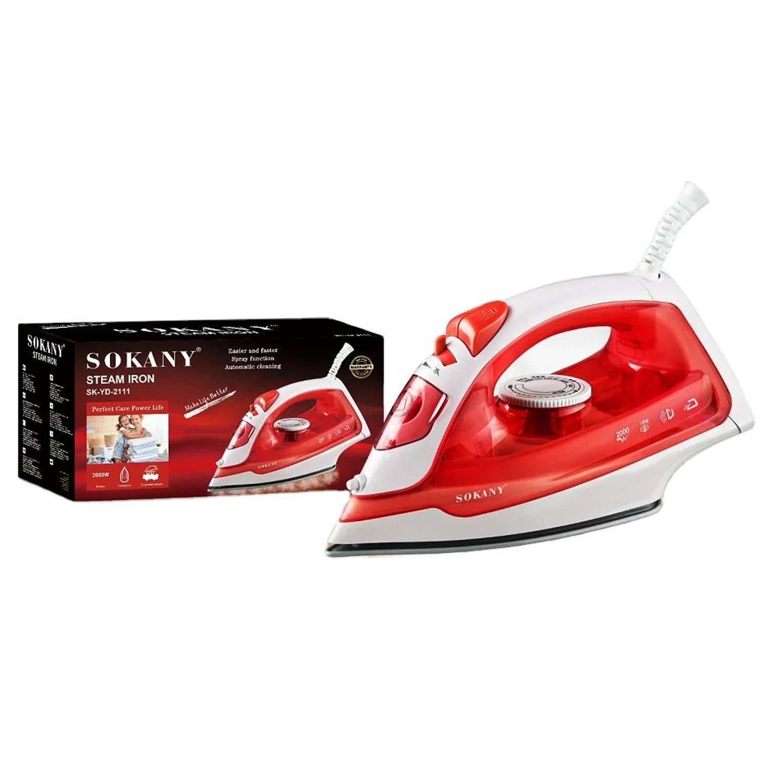 Sokany 2000W Steam Iron Box SK-YD-2111