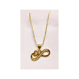 Unique Design Golden Stainless Steel Necklace with pendant - FJ4219