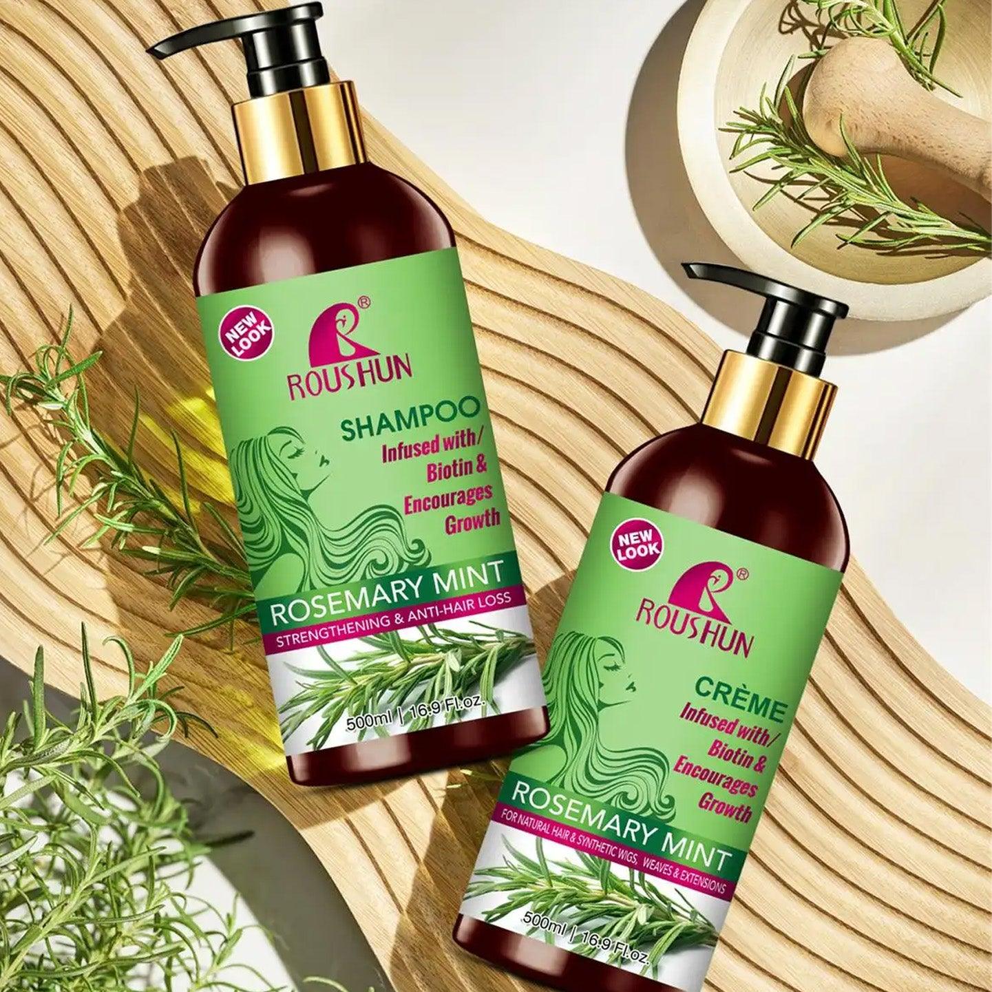 Roushun Rosemary Mint Strenghtening & Anti-Hair Loss Shampoo - 500ml