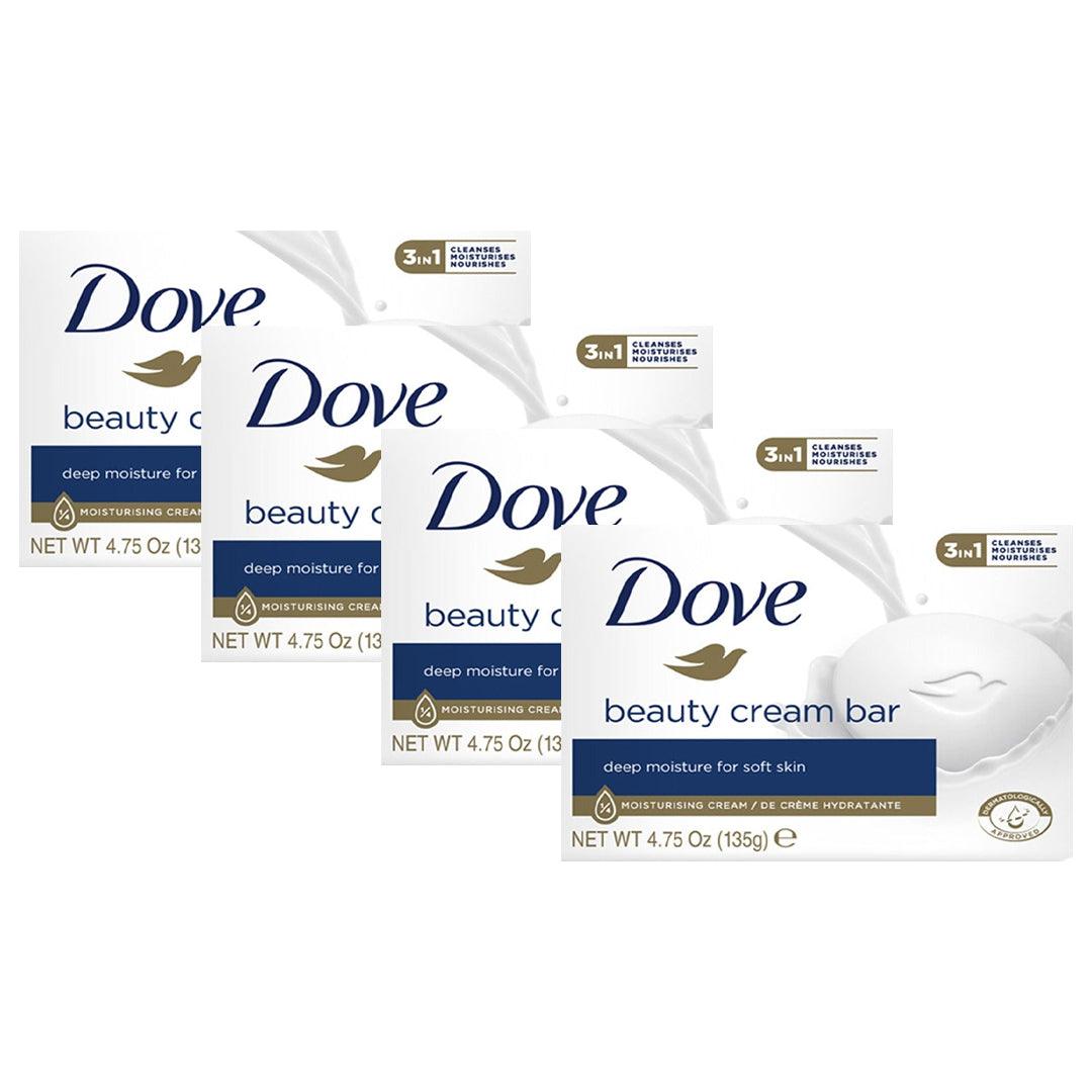 Dove Beauty Cream Bar Soap 135g × 4 Pcs (Offer)