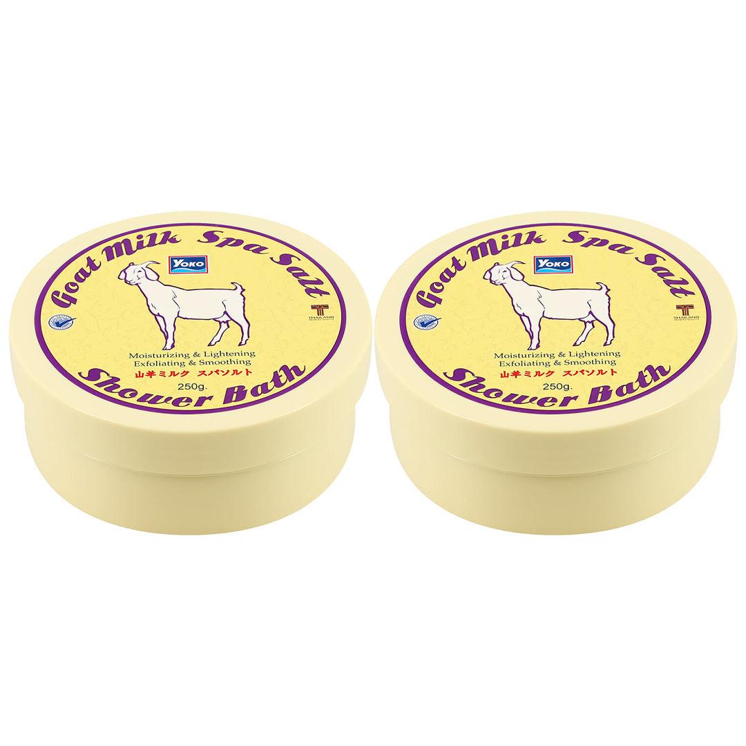 Yoko Goat Milk Spa Salt Shower Bath - 250g × 2 Pcs