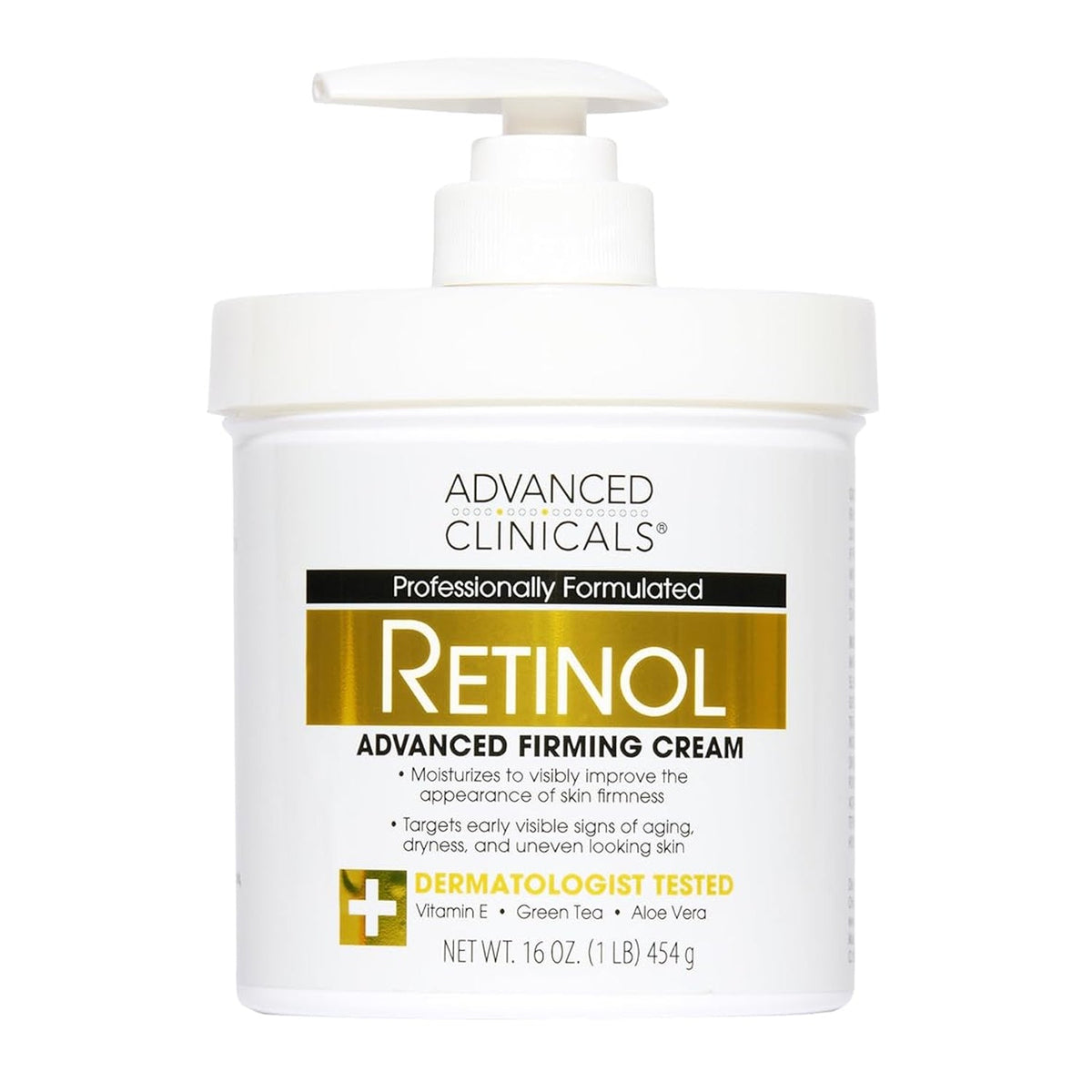 Advanced Clinicals Retinol Firming Body Cream - 454g