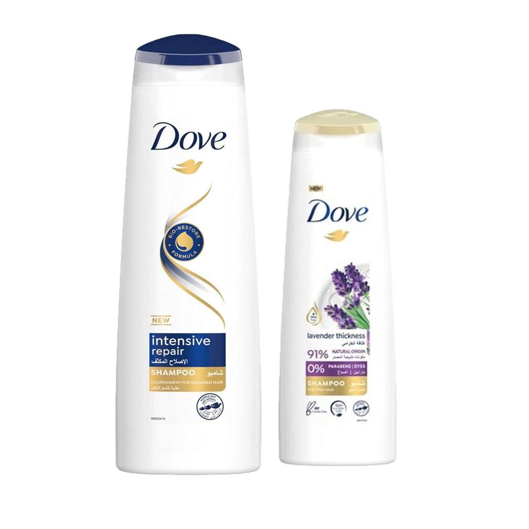 Dove Intensive Repair + Lavender Thickness Shampoo - 400ml+180ml