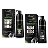 Dexe Black Hair Shampoo Instant Hair Blackening Dye - 400ml × 2 Pcs