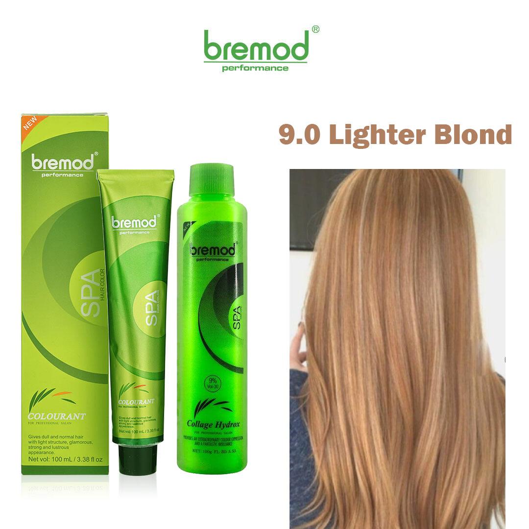 Bremod Performance 9.0 Lighter Blond Hair Color With Oxidizer - 100ml+100g