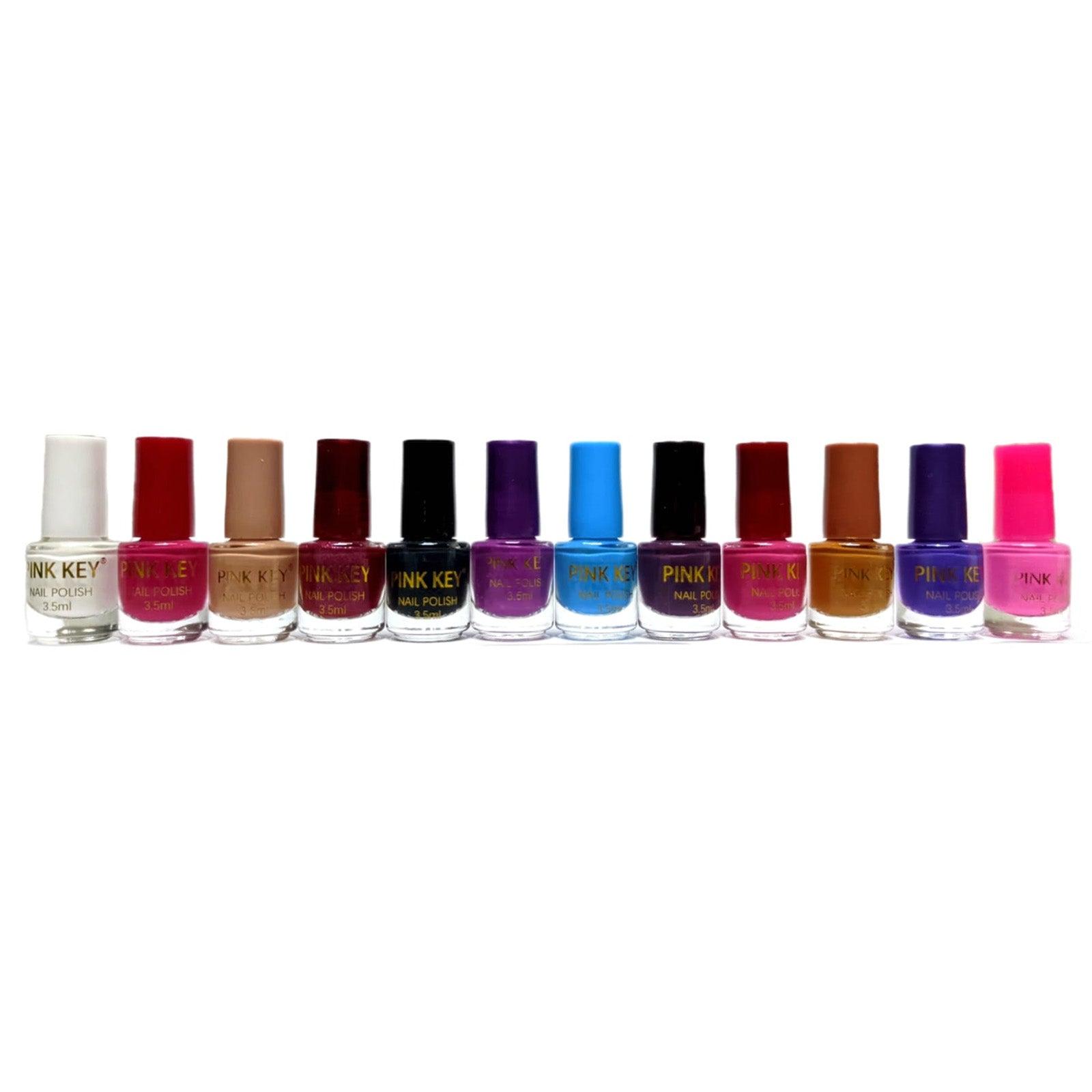 Pink Key Nail Polish - 3.5ml × 12 Pcs