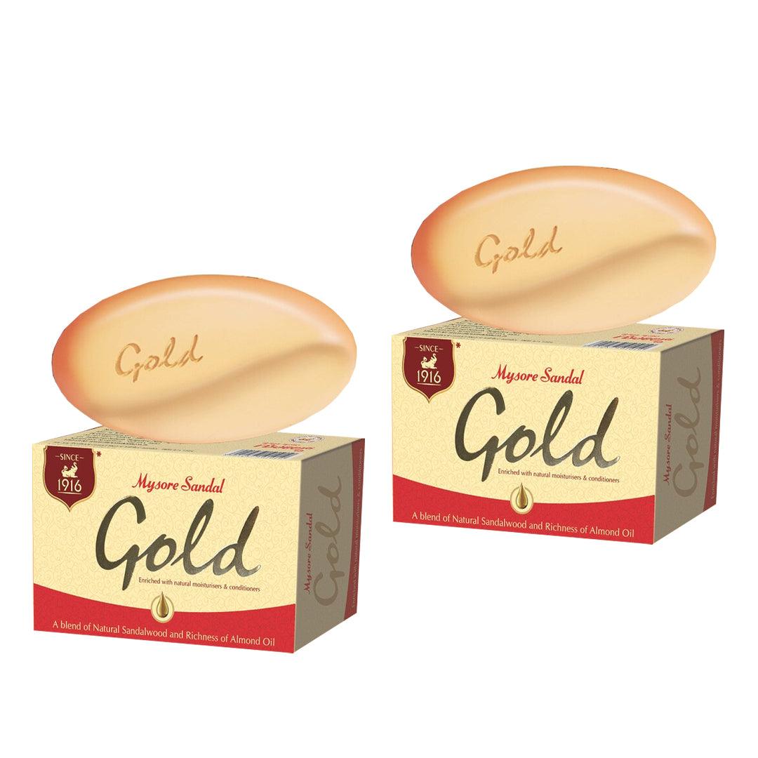 Mysore Sandal Gold Soap 125g × 2 Pcs