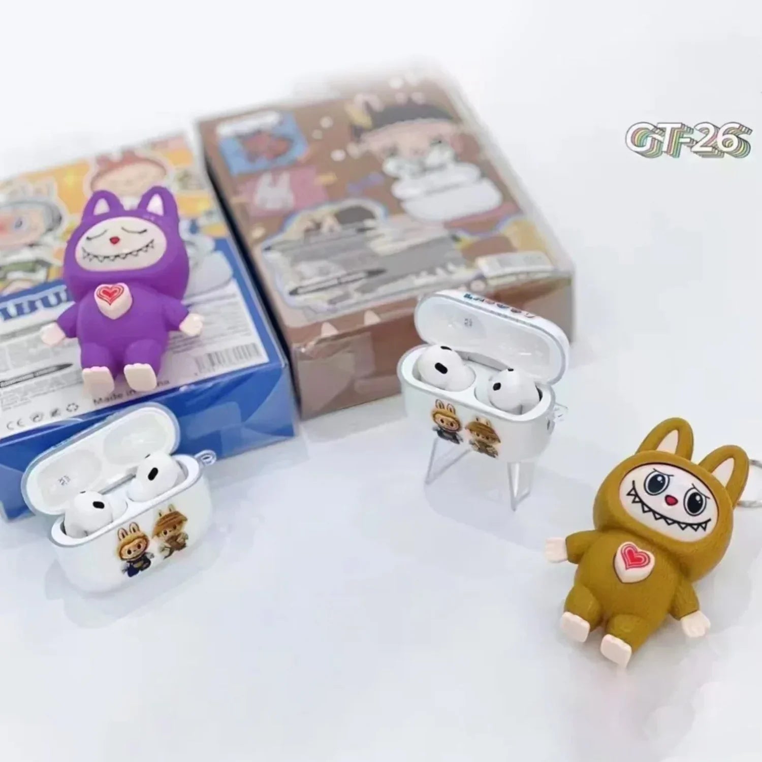 Labubu Wireless Earbuds With Face Changing Toy GT-26