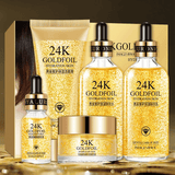 24k Gold Luxury Care Foil Hydration Skin Care 5Pcs Set - Pinoyhyper