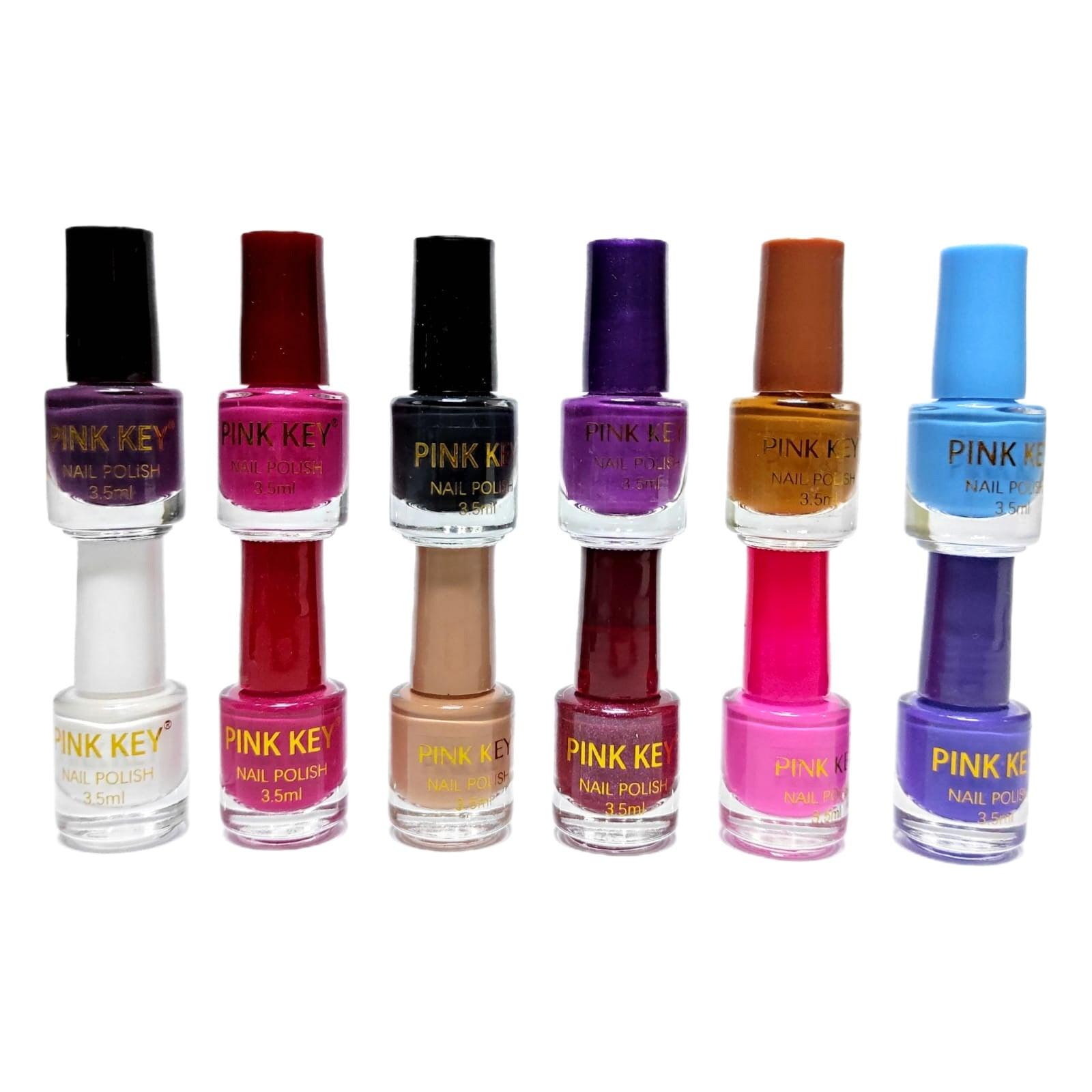 Pink Key Nail Polish - 3.5ml × 12 Pcs