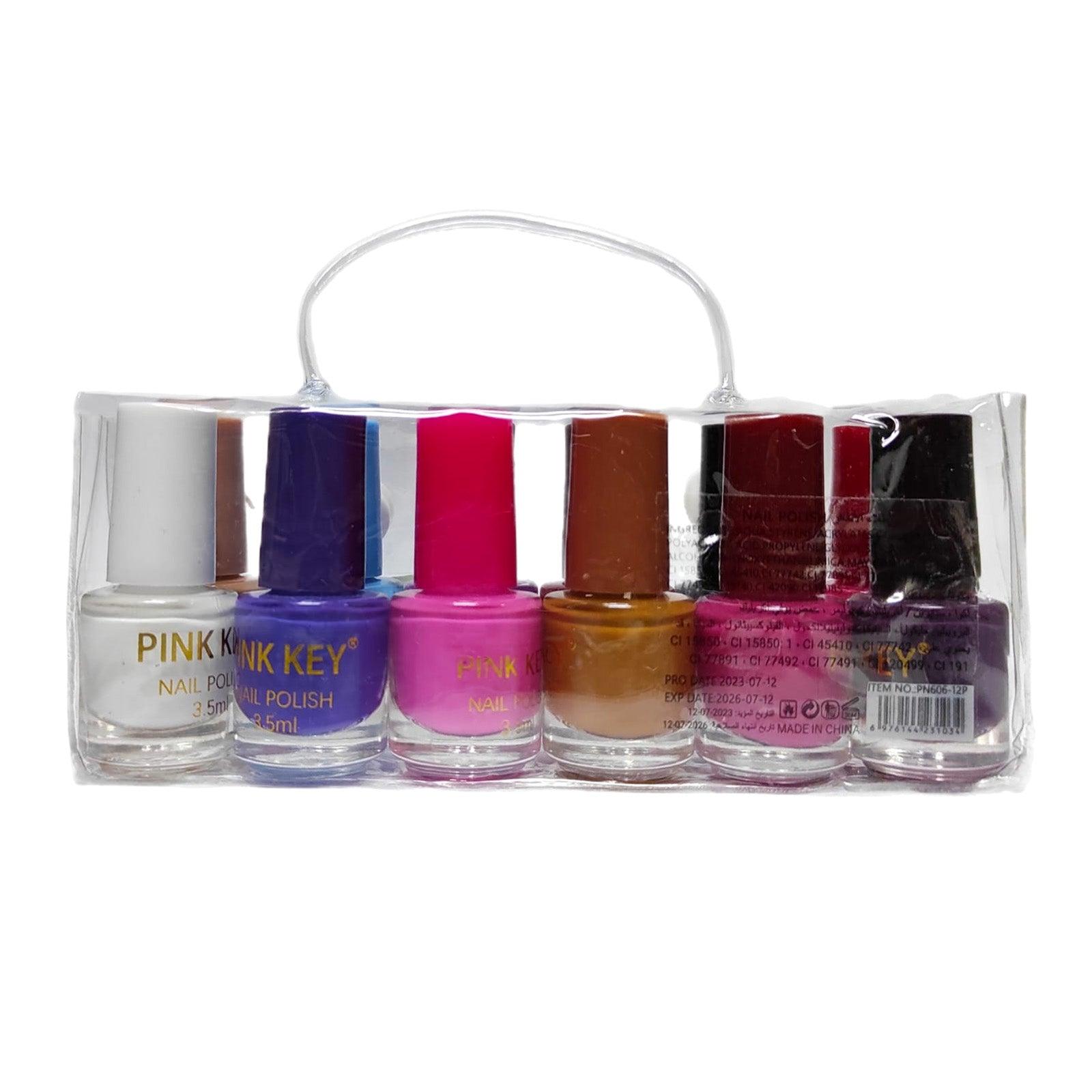 Pink Key Nail Polish - 3.5ml × 12 Pcs