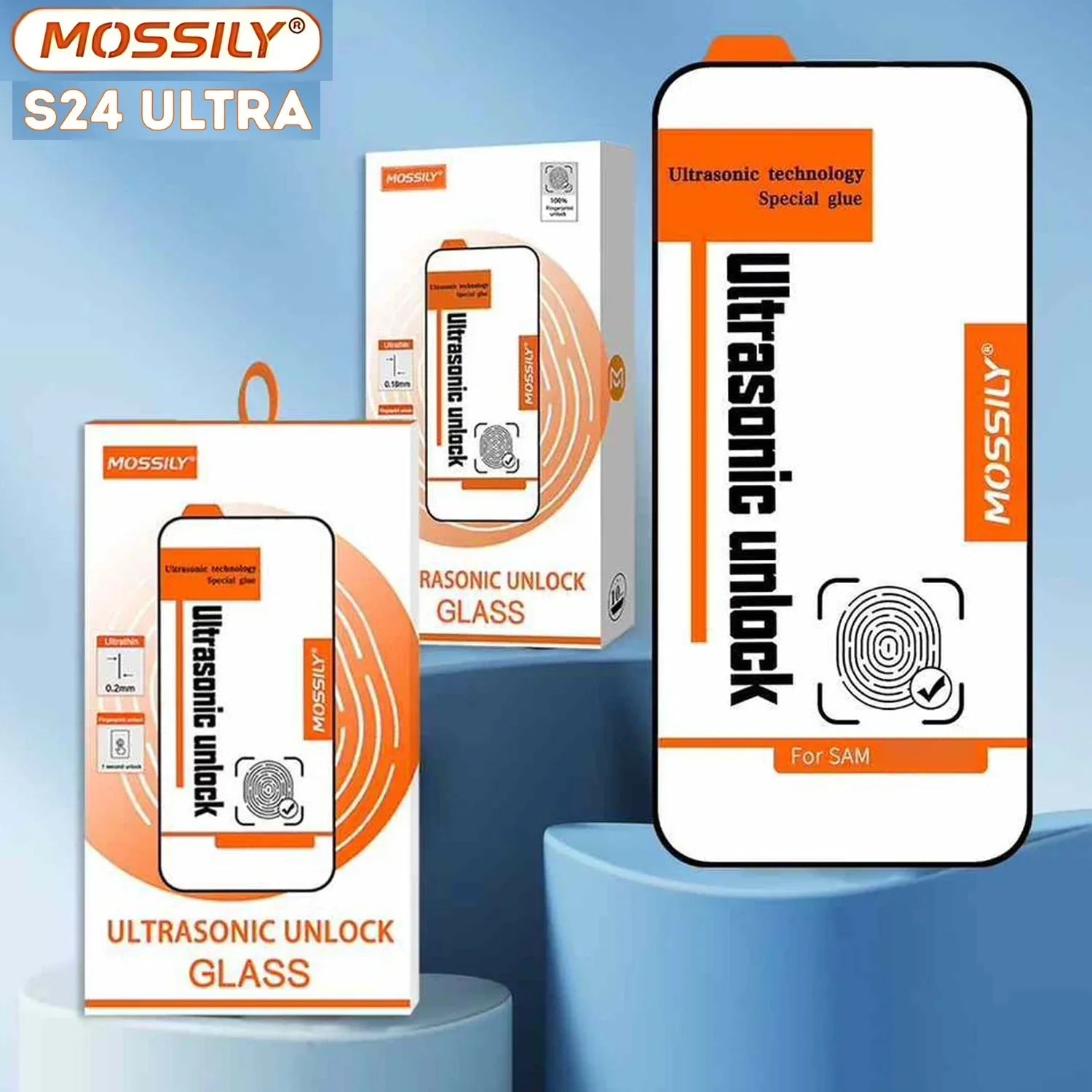 Samsung S24 Ultra Mossily Ultrasonic Unlock Tempered Glass