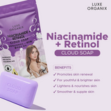 Luxe Organix Niacinamide + Retinol Cloud Soap - 180g