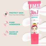 Queen White 3 in 1 Pore Eraser Sunblock Gel SPF75 - 20ml