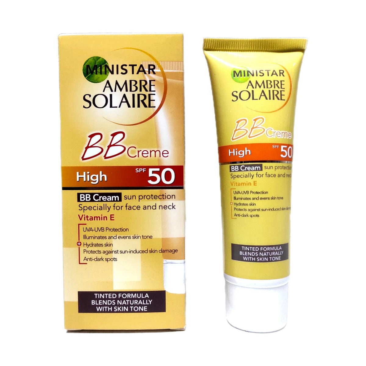 كريم Ministar Ambre Solaire BB بعامل حماية من الشمس SPF50