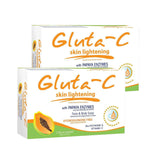 Gluta-C Skin Lightening Soap with Papaya Enzymes - 135g (1+1) Offer
