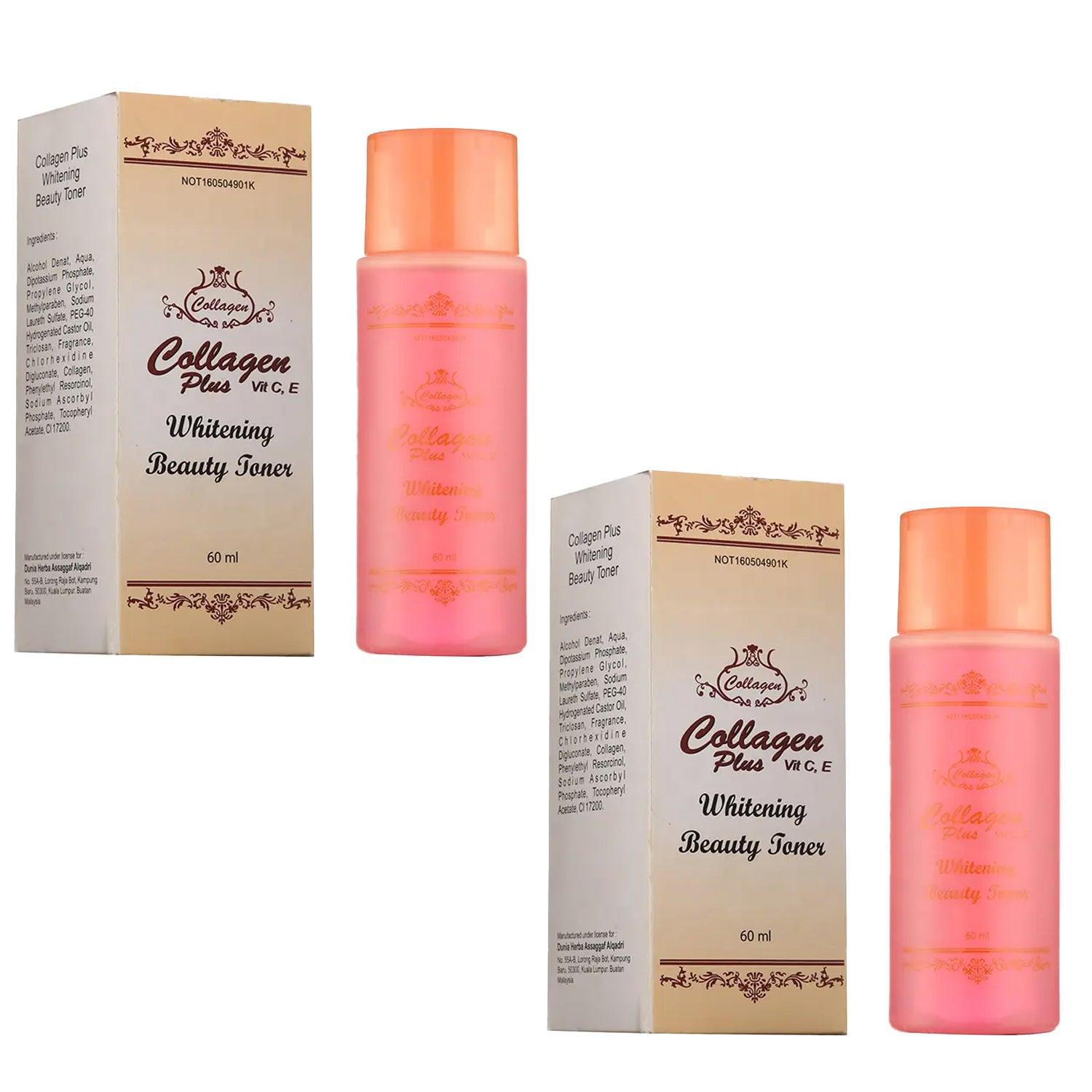 Collagen Whitening Beauty Toner - 100ml × 2 Pcs