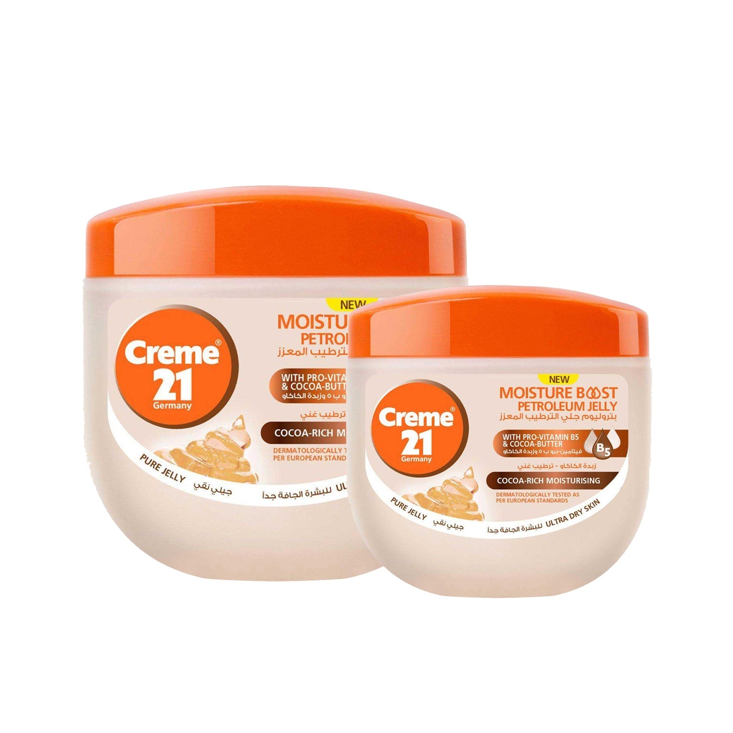 Creme 21 Cocoa-Rich Moisturizing Petroleum Jelly - 300ml + 100ml