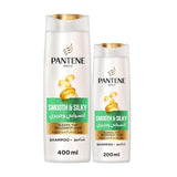 Pantene Pro-V Smooth & Silky Shampoo 400 ml + 200 ml Free