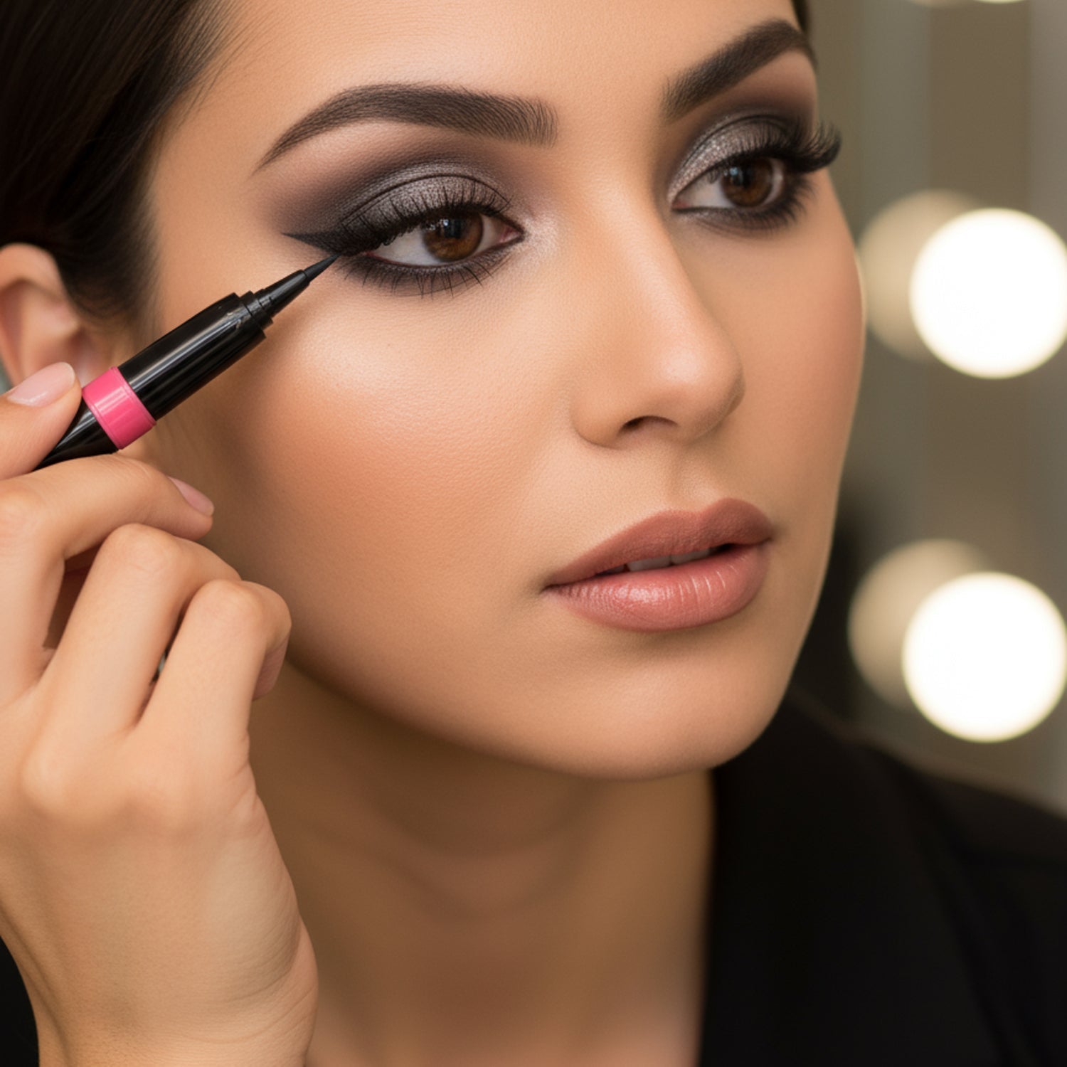 L'Chear Smooth Cool Black Liquid Eyeliner - 1g