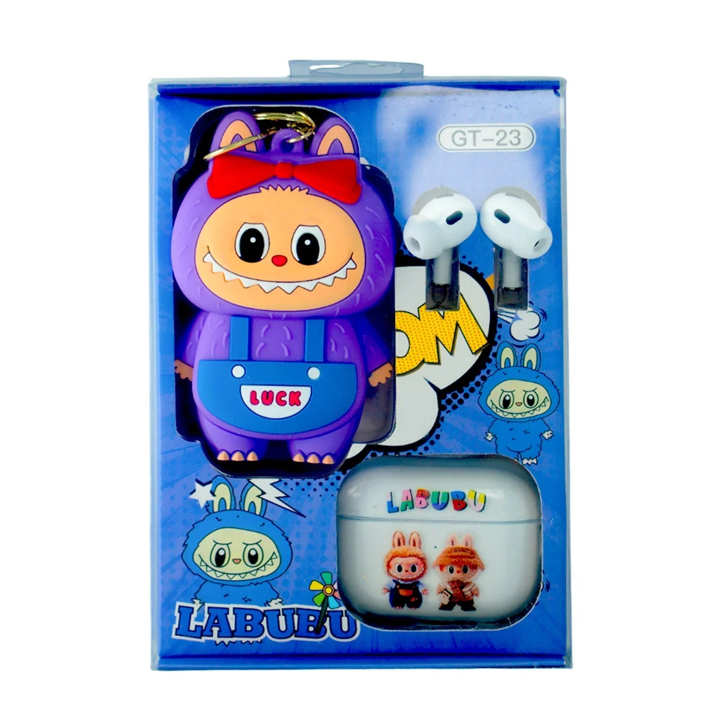 Labubu Wireless Earbuds With Cute Cartoon Toy GT-23