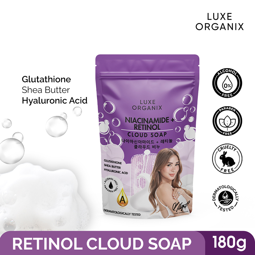 Luxe Organix Niacinamide + Retinol Cloud Soap - 180g