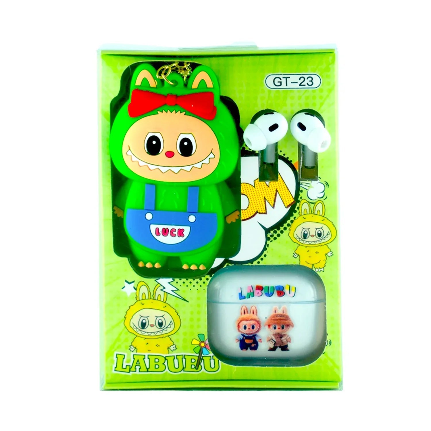 Labubu Wireless Earbuds With Cute Cartoon Toy GT-23