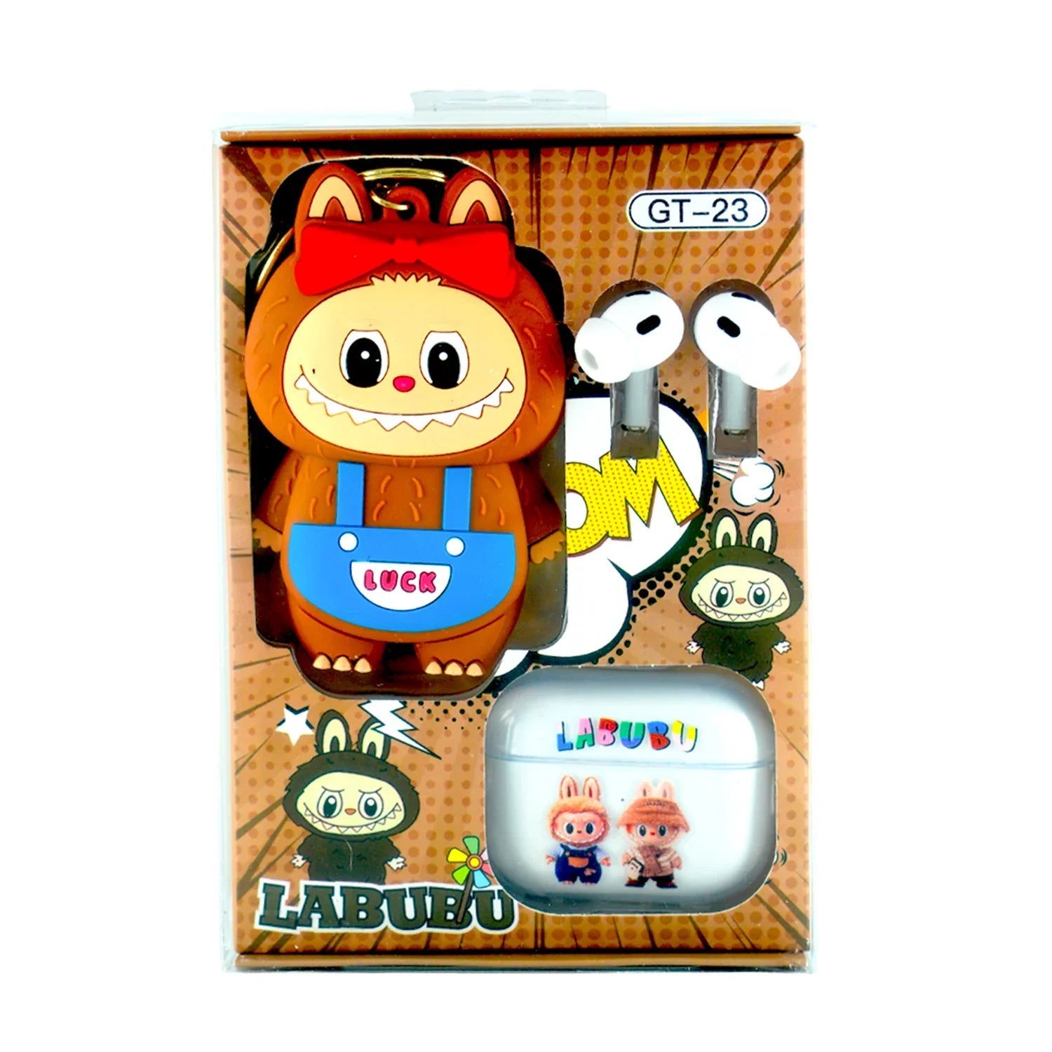 Labubu Wireless Earbuds With Cute Cartoon Toy GT-23