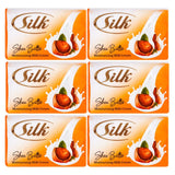 Silk Shea Butter Moisturizing Milk Cream Soap - 120g x 6 Pcs