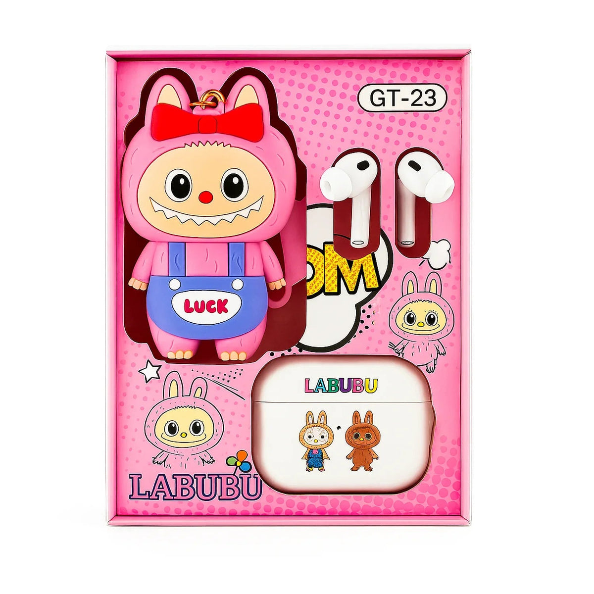 Labubu Wireless Earbuds With Cute Cartoon Toy GT-23