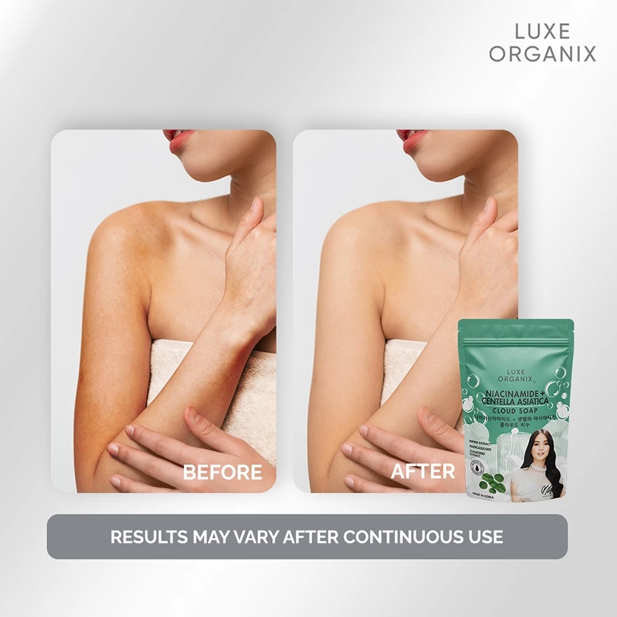 Luxe Organix Niacinamide + Centella Asiatica Cloud Soap - 180g