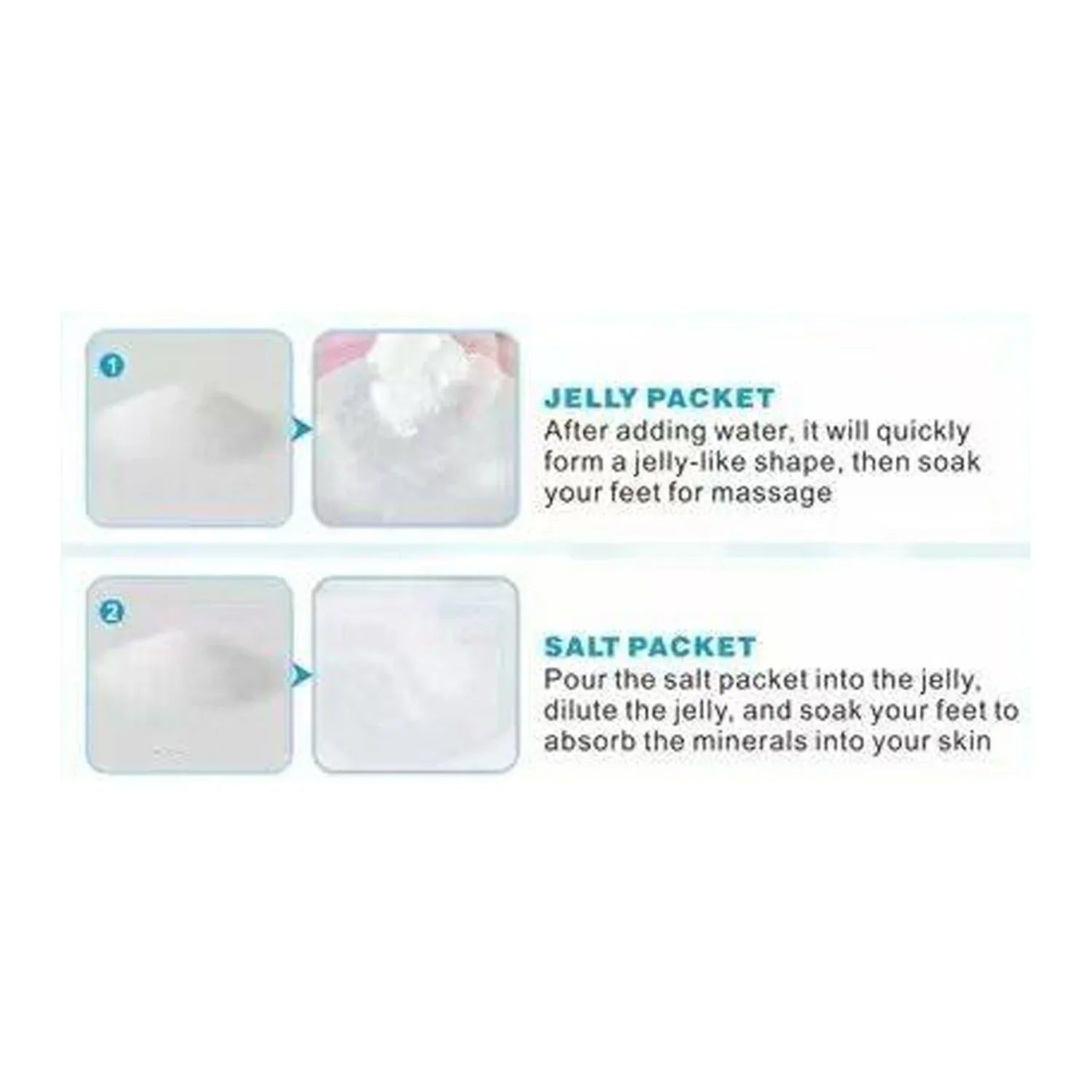 Kiss Beauty Milk Crystal Jelly Foot Spa - 40g+40g