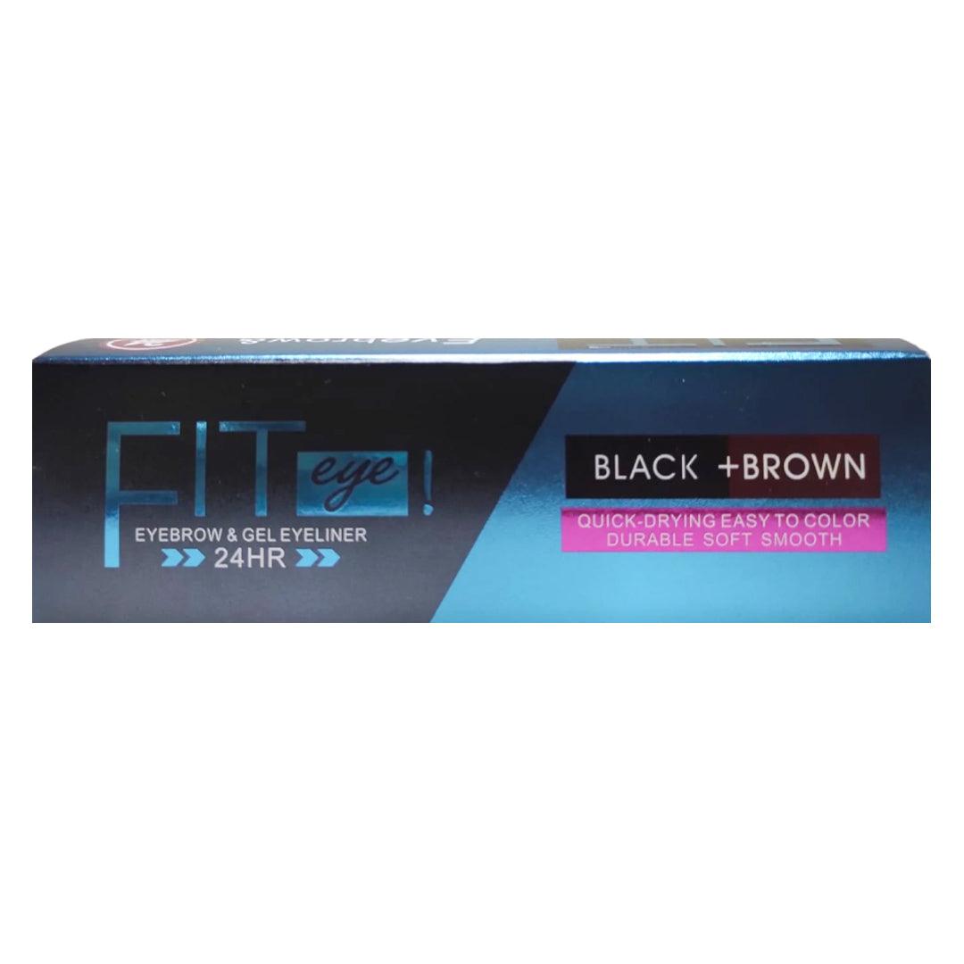 Kiss Beauty Eyebrow & Gel Eyeliner Black+Brown