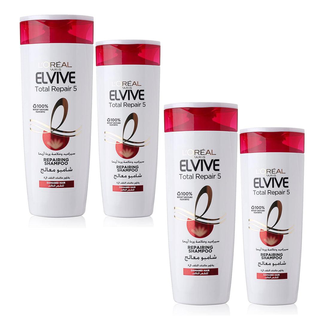 Loreal Elvive Total Repair Shampoo - 400ml+200ml × 2 Pcs (Offer)