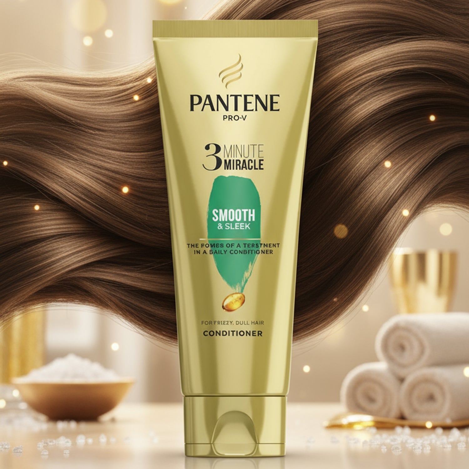 Pantene Pro-V 3 Minute Miracle Smooth & Sleek Conditioner - 200ml