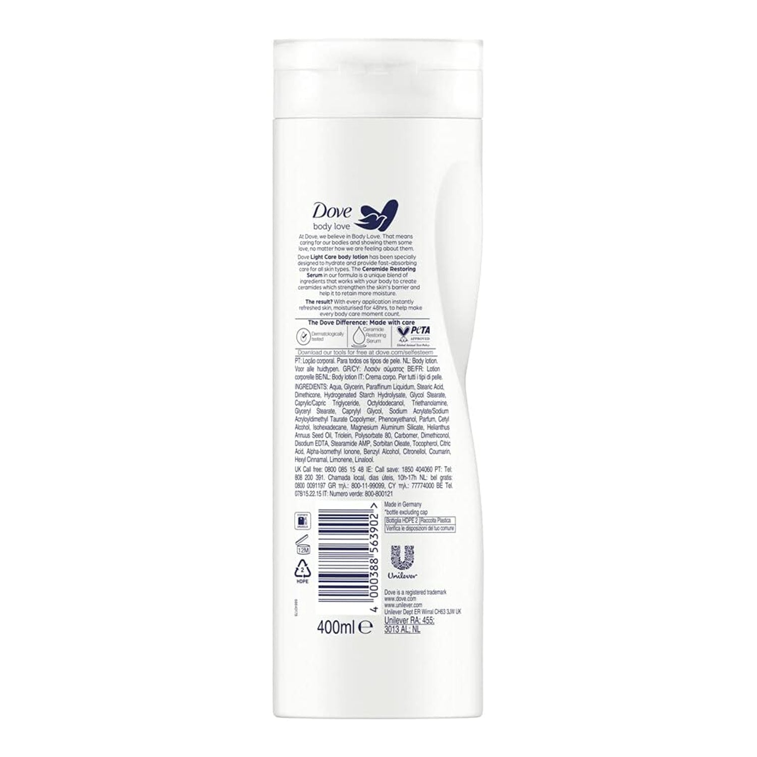 Dove Body Love Light Care Body Lotion - 400ml