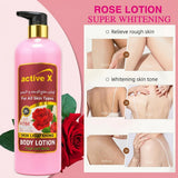 Active X Rose Skin Brightening Face & Body Lotion - 1000ml