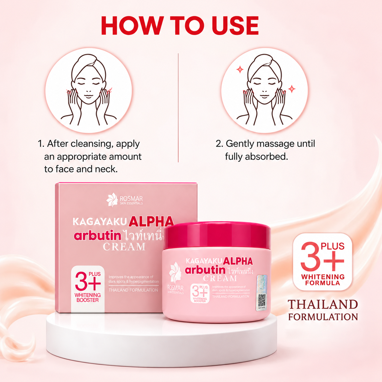 Rosmar Kagayaku Alpha Arbutin Cream - 320g