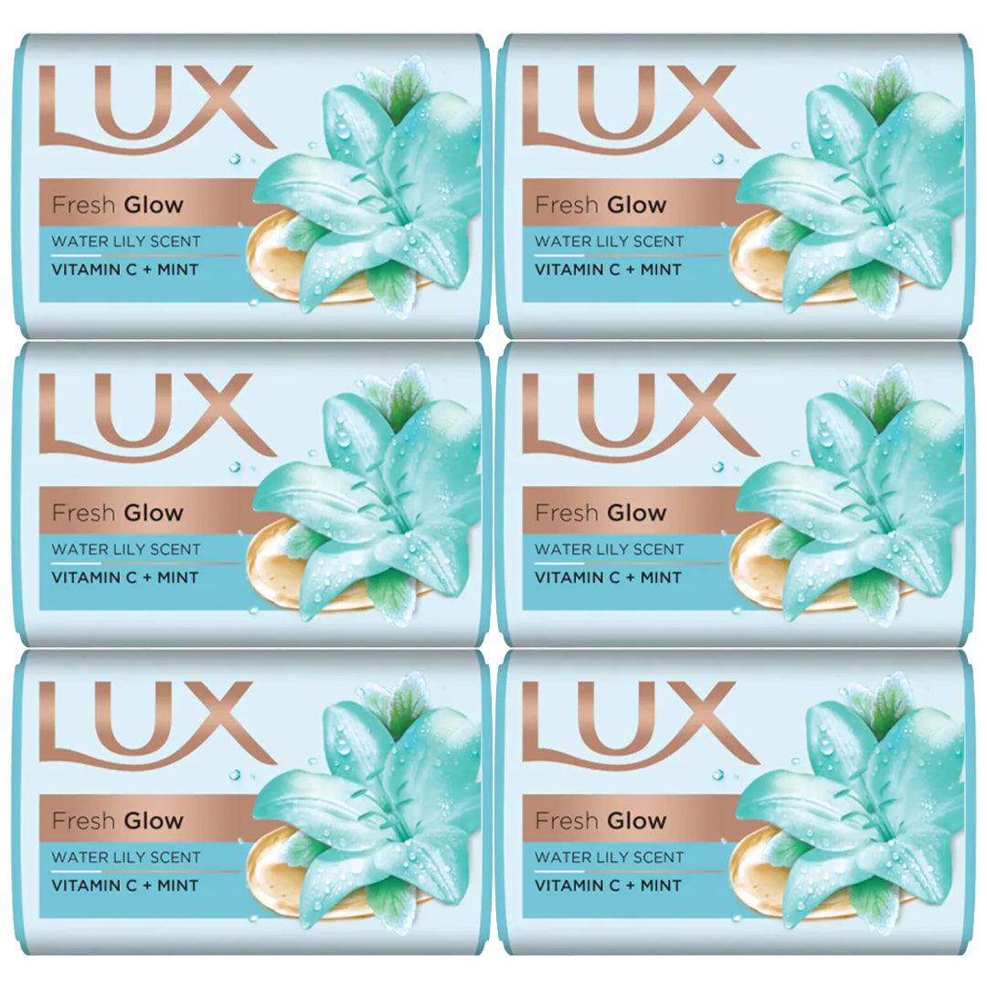 Lux Fresh Glow Water Lily Scent Soap Bar - 6 x 170g