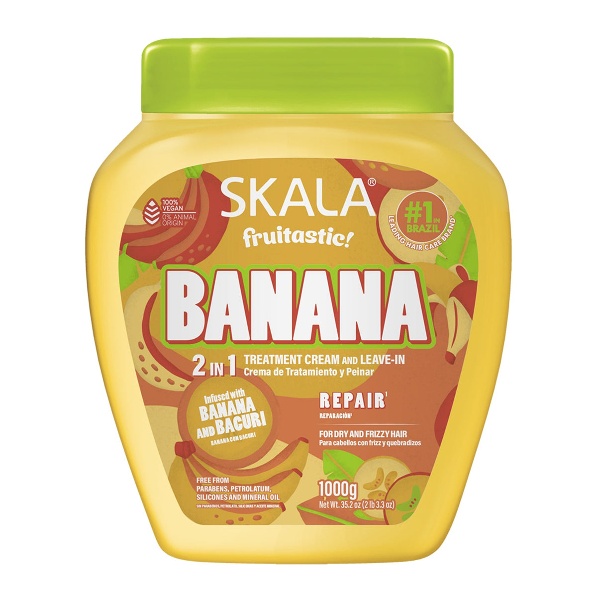 Skala Fruitastic Banana 2 In 1 Hair Repair Treatment Cream - 1000g