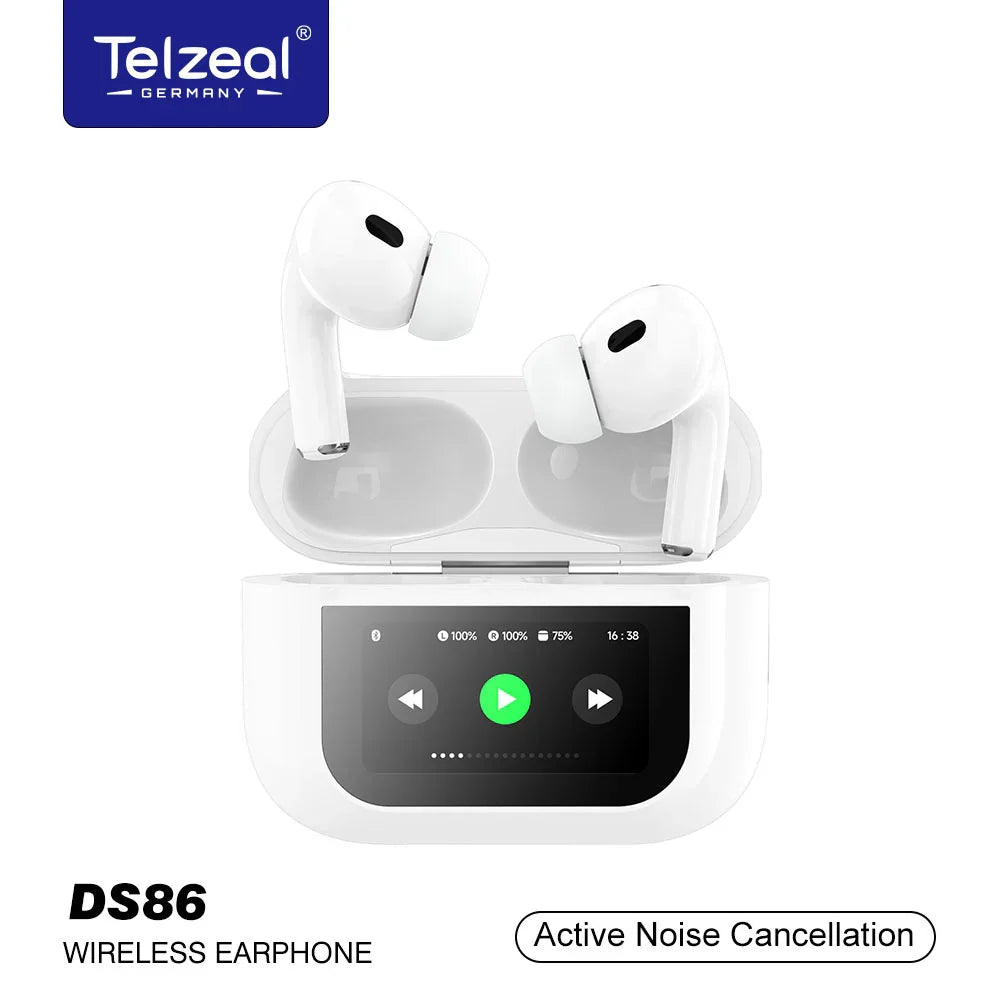 سماعات أذن لاسلكية تاتش بشاشة LCD من Telzeal Germany - DS86