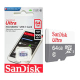 بطاقة ذاكرة SanDisk MicroSD بسعة 64 جيجابايت