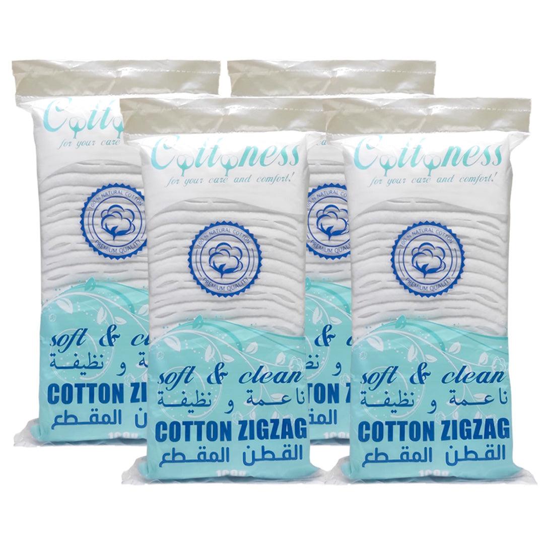 Cotteness Soft and Clean Cotton ZigZag - 100g (3+1) Offer