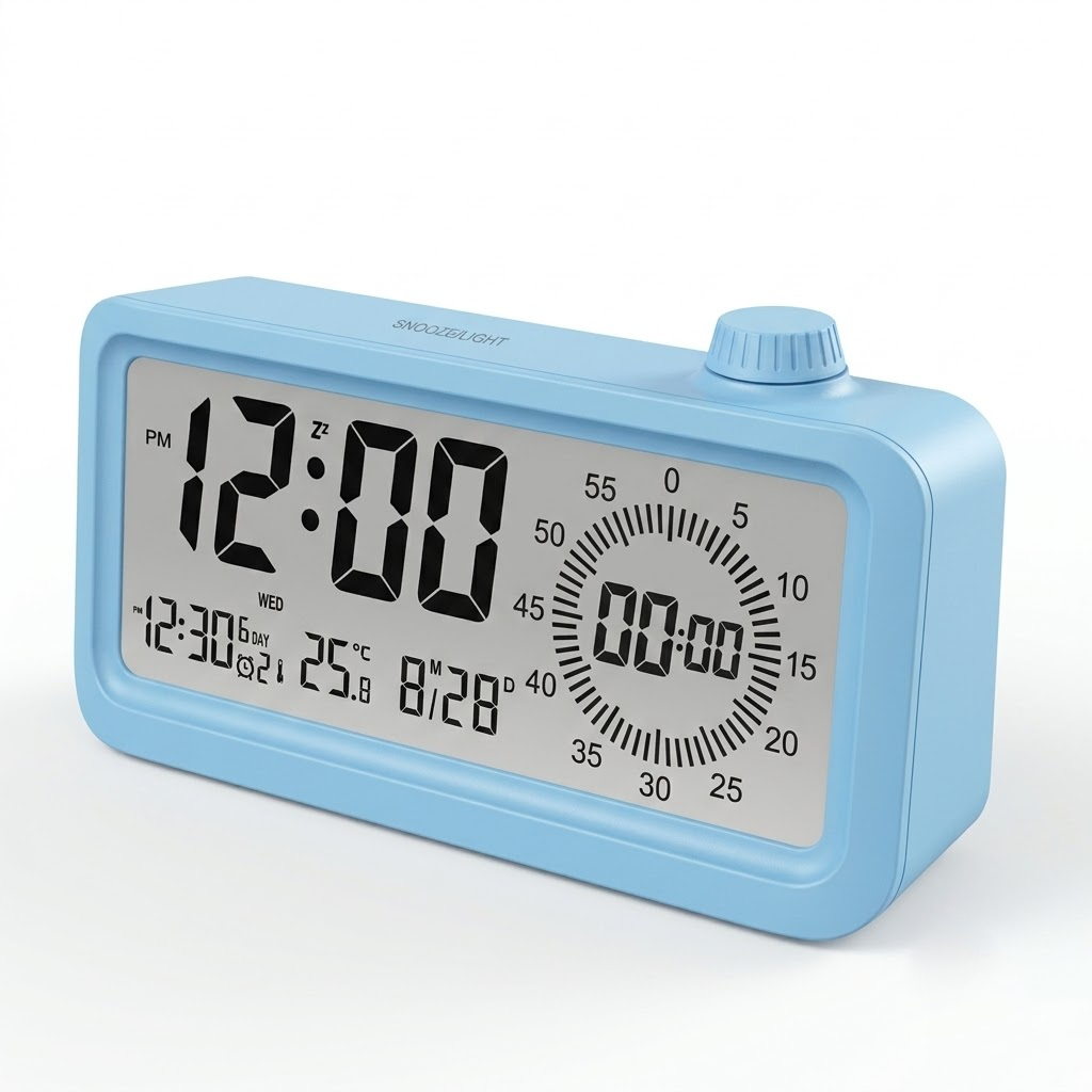 Multifunctional Dual-Display Digital Alarm Clock - B2318