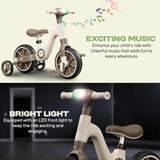 Kids Smart 3-in-1 Tricycle With Light & Music