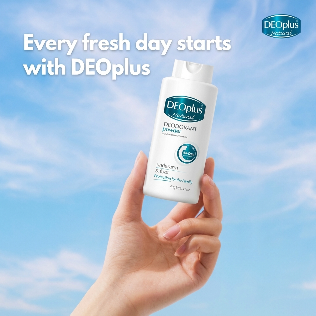 Deoplus Natural Tri-Active System Deodorant Powder - 40g