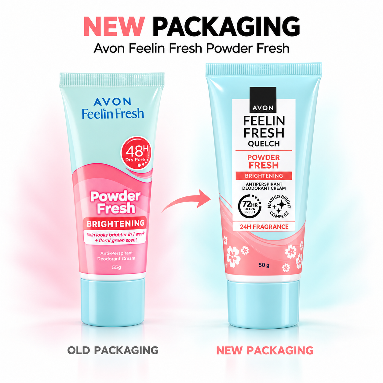 Avon Feelin Fresh Powder Fresh Deo Cream - 50g