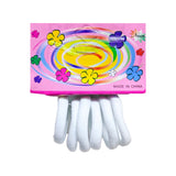 White Rubber Bands - 6 Pcs