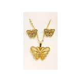 Korean Style Golden Stainless Steel Jewelry Set - FJ4225