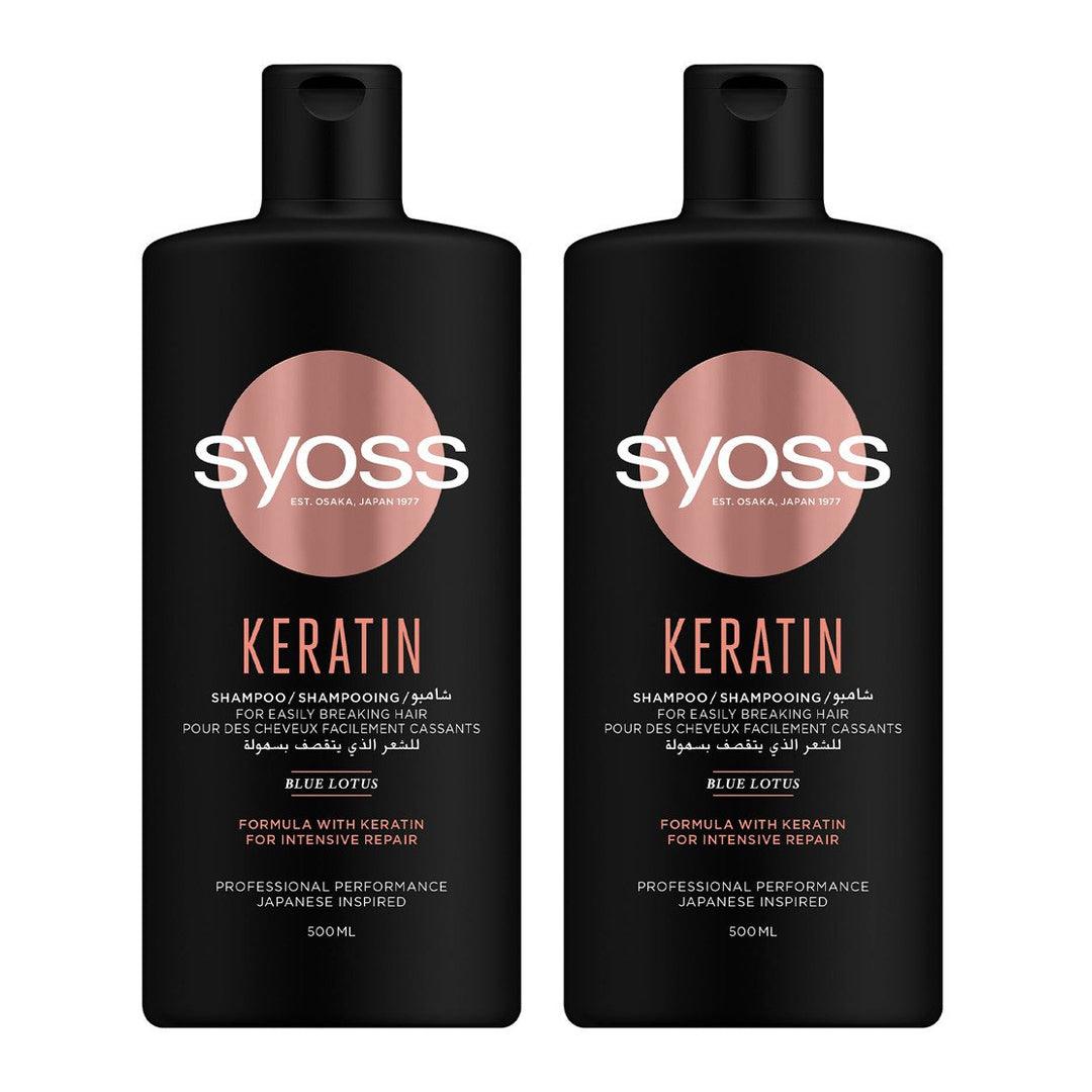 Syoss Keratin Blue Lotus Shampoo - 500ml+500ml